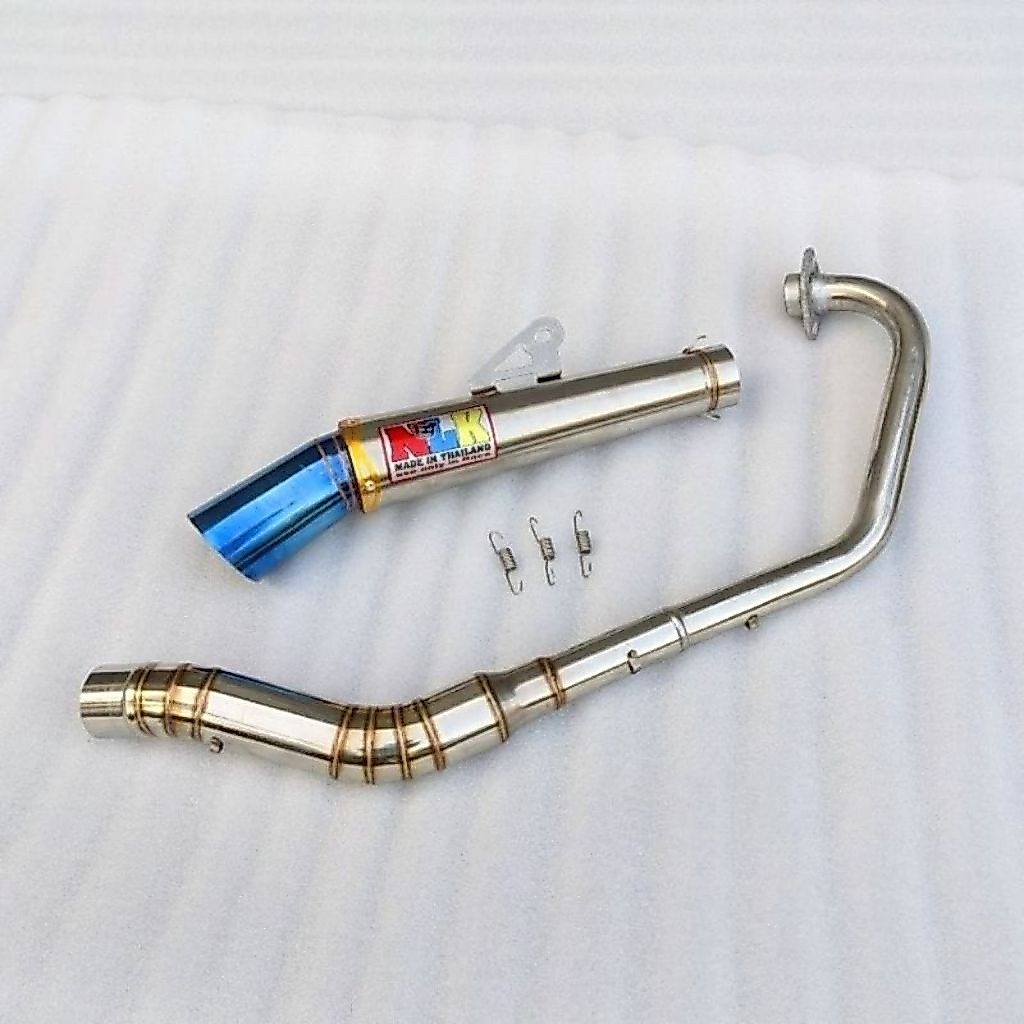 ท่อไอเสียแข่ง Nlk 51mm ท่อสําหรับ Sonic 125, Raider Carb, Raider fi, Exciter, Winner, Gpx 150, CBR150R, R15 v1 v2, R15 V3 v4, Xsr 155, Mt15