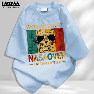 【จัดส่งจากกรุงเทพฯ】LABZAA เสื้อยืดแขนสั้นคอกลม✨ดีไซน์คลาสสิค ใส่สบาย ระบายอากาศ ลายแมวแฟชั่น ผ้าฝ้าย100% YG4654