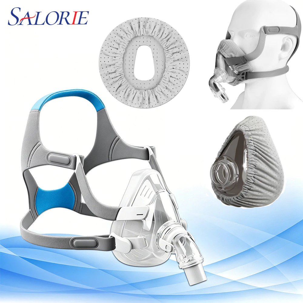 Full Face CPAP หน้ากากซิลิโคนจมูกนุ่ม CPAP หน้ากากเปลี่ยนชุดสําหรับ F20 พร้อมหมวกข้อศอก/หมุนและ CPAP หน้ากาก Liners