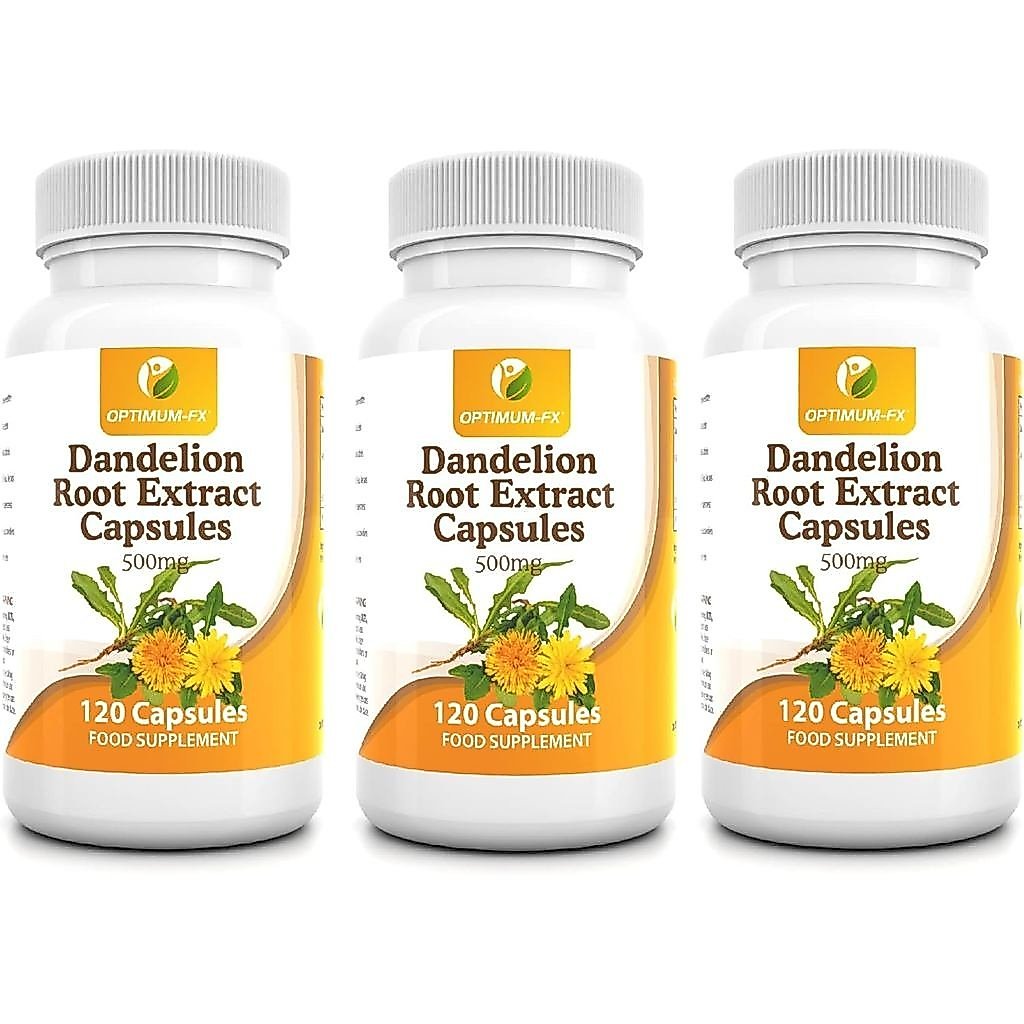 Dandelion Root Extract Capsules 500 มก. 120 แคปซูล