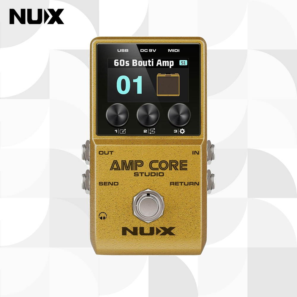 NUX Amp Core Studio Amp Modeler Guitar Effects Pedal เอฟเฟกต์กีตาร์【ส่งตรงจากญี่ปุ่น】