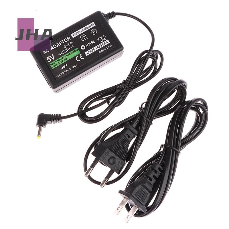 [JHA] EU/US Plug Charger แหล่งจ่ายไฟอะแดปเตอร์ AC สายชาร์จสําหรับ PlayStation PSVITA PS Vita PSP1000