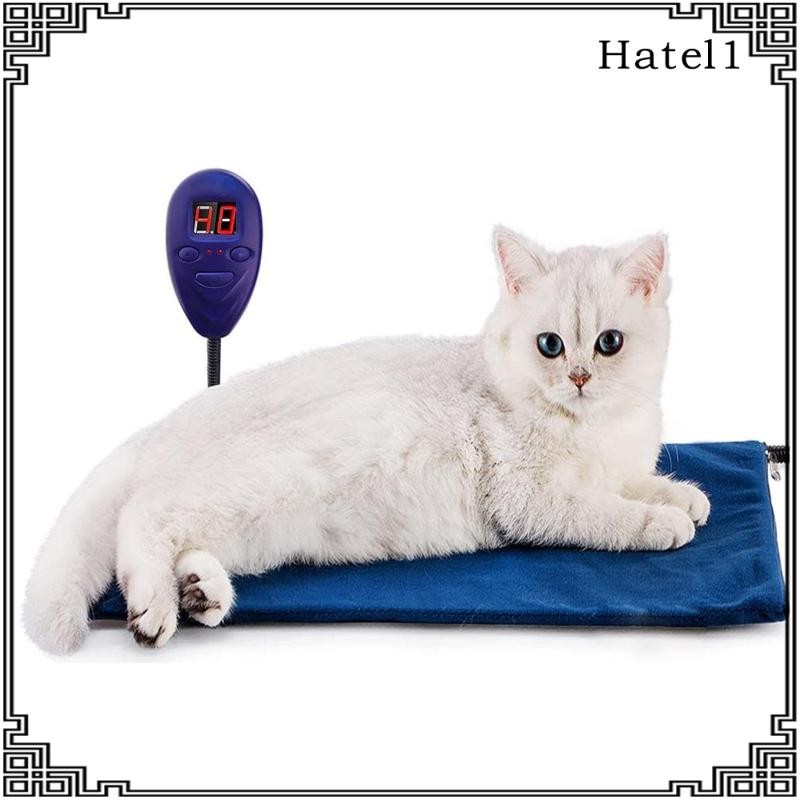 [Hatel] Cat Heating Mat 40cmx30cm Scratchproof Pet Heating Pad for Car Couch Indoor