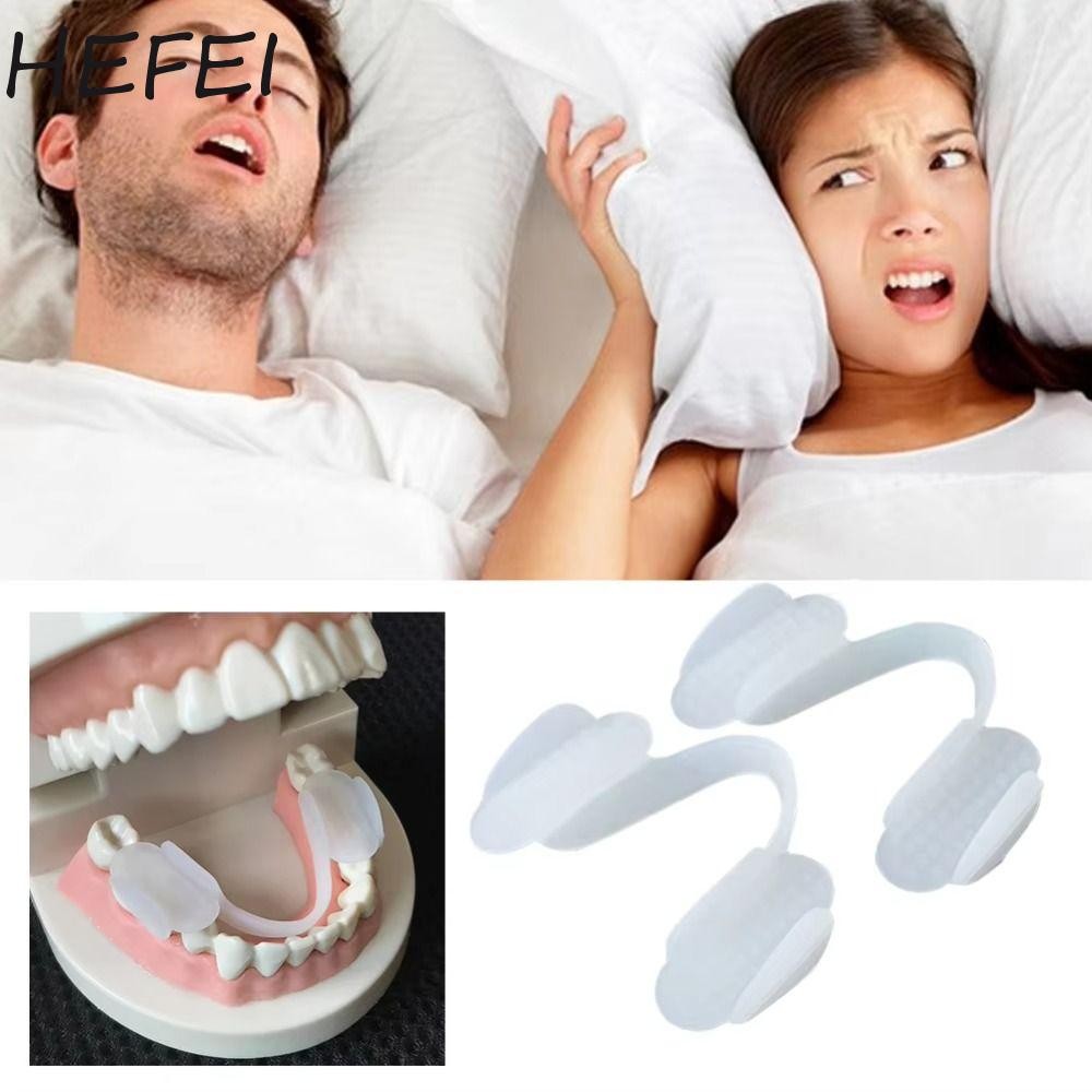 SATURNDAYMODE 2 ชิ้น Anti Snoring Mouthpiece ปรับสบาย Anti-Snoring Mouthpiece, พร้อมกล่องเก็บนํากลับ