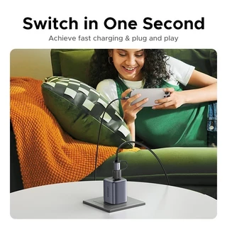 UGREEN อะแดปเตอร์ USB 3.1 USB-A เป็น USB-C พร้อมห่วงแขวน ความเร็ว 5Gbps รองรับ QC18W รุ่น 65560