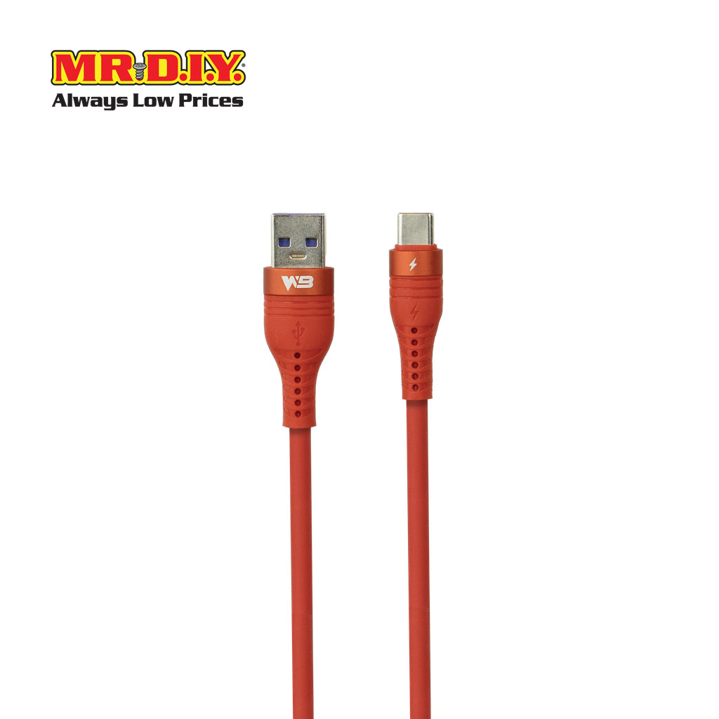 WB สายชาร์จและเชื่อมต่อข้อมูล Type-C ชาร์จเร็ว รุ่น WB-B655 ความยาวสาย 1.2 เมตร