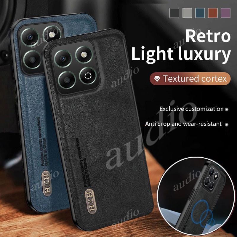 Honor X7d 5G 4Gเคสโทรศัพท์สําหรับHONOR X7d HonorX7d 5G 4G 2025 Luxury Matteหนัง TexturedปลอกสําหรับH
