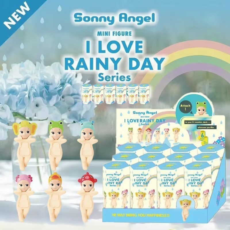 Sunny Angel Mini Figures - I Love Rainy Day Series ชุดของเล่นสําหรับสาว Mystery กล่องตาบอดตกแต่งของข