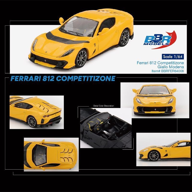 BBR 1: 64 Ferrari 812 Competizone Alloy Car Model Collection Sports Car Decorative Car Model Out of 