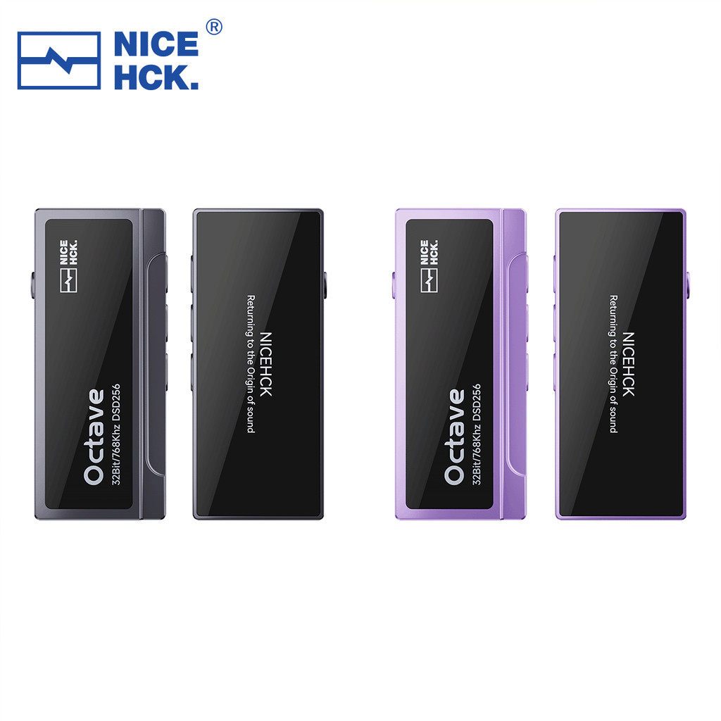 NICEHCK Octave ถอดรหัสเสียงหูฟังเครื่องขยายเสียง ES9039Q2M ชิป Dual เอาต์พุต USB Type-C DAC AMP สําหรับ Android