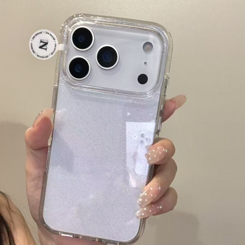 for iphone 17 16 15 Pro Max plus เคสมือถือ กากเพชร เคสโทรศัพท์แบบไฮบริด ลายกริตเตอร์ กันกระแทก สำหรับ for iphone 14 13 Pro Max 12 Pro