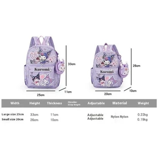 MOKO SANRIO กระเป๋าเด็ก ป้องกันหลัง กันน้ำ Cinnamoroll Kuromi ชุดกล่องดินสอ ส่งไว