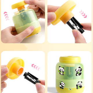 เครื่องเหลาดินสอไฟฟ้าสีโดปามีน ป้อนดินสออัตโนมัติและใช้สายชาร์จ USB เพื่อชาร์จ รูปทรงน่ารัก(ชาร์จไฟได้)