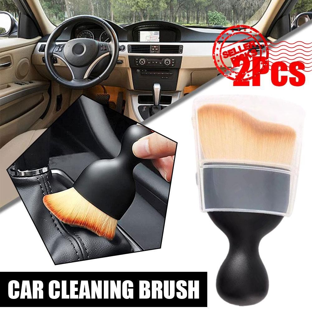 แปรงทําความสะอาดรถยนต์นุ่มพิเศษมัลติฟังก์ชั่น Air Outlet ทําความสะอาดแปรงฝุ่นโค้งสําหรับรถยนต์ Z2z9