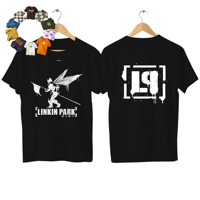 ((จัดส่ง 24 ชั่วโมง) 2024 เสื้อยืดผู้ชาย Casual Linkin Meteora20th Anniversary Park เสื้อยืด, รูปภาพระบายอากาศสบาย Street เสื้อผ้า ไซส์ S-4XL