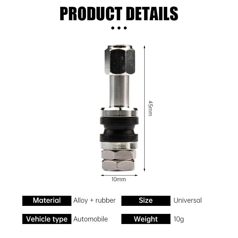 MOTUS จุ๊บรถยนต์ จุ๊บลม จุกเติมลมแต่ง จุ๊บลมล้อ จุ๊บลมแต่ง งานอลูมิเนียม แบบยาว 1 ตัว - รูปที่ 4