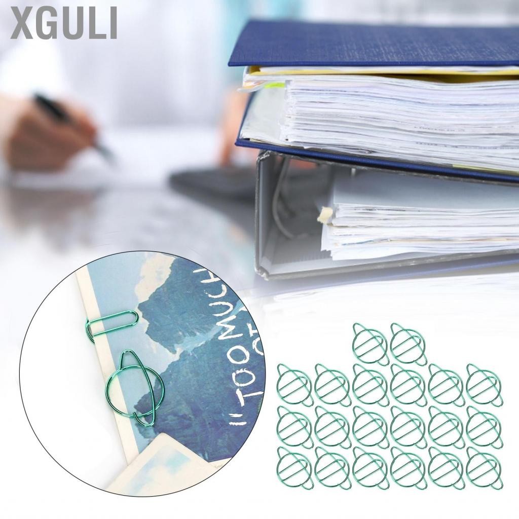 Xguli บุ๊คมาร์คคลิป 20pcs Planet Shape Paper Fun สำหรับการจำแนกไฟล์