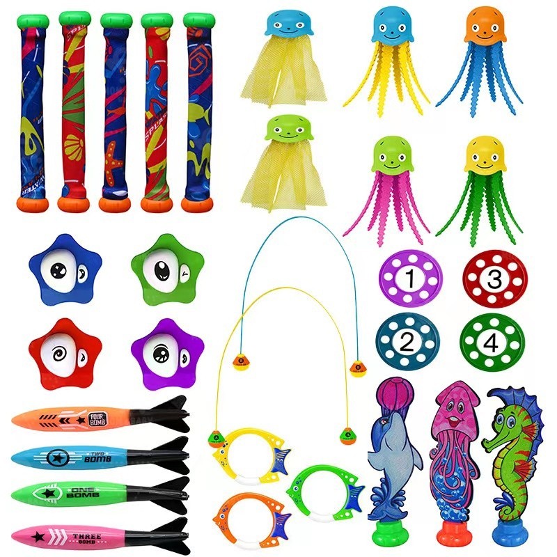 ชุดของเล่นดำน้ำ สำหรับเด็ก อุปกร์ณฝึกดำน้ำ