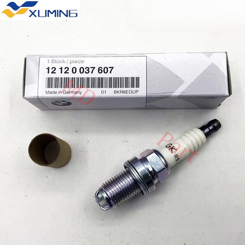 XM 6ชิ้น/ล็อตอิริเดียมหัวเทียน 12120037607 สําหรับ BMW E34 E36 E38 E39 E46 M62 E65 M54 Z3 Audi A4 A6