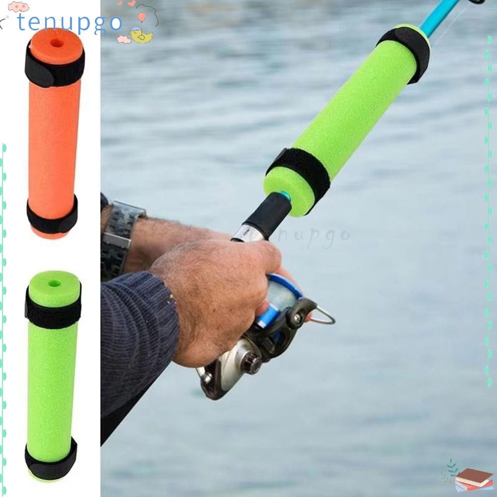TENUPGO เบ็ดตกปลาฟองน้ํา coverRod Floats ป้องกันคันแคบพร้อมสายรัด Fishing Poles Floaties, Fishing Po