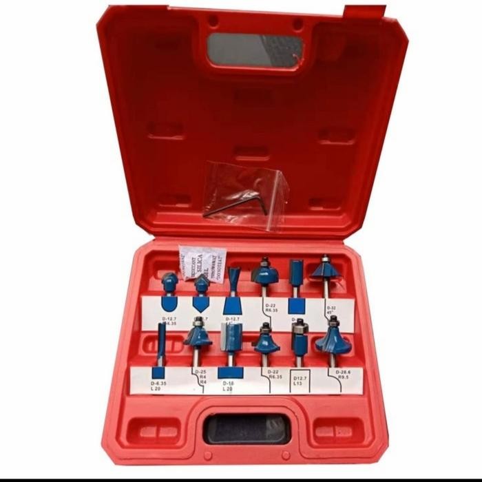 MATA PROFILE TRIMMER BIT ROUTER BIT RUTER FROFILE WOOD SET 1/4" by Fusion part