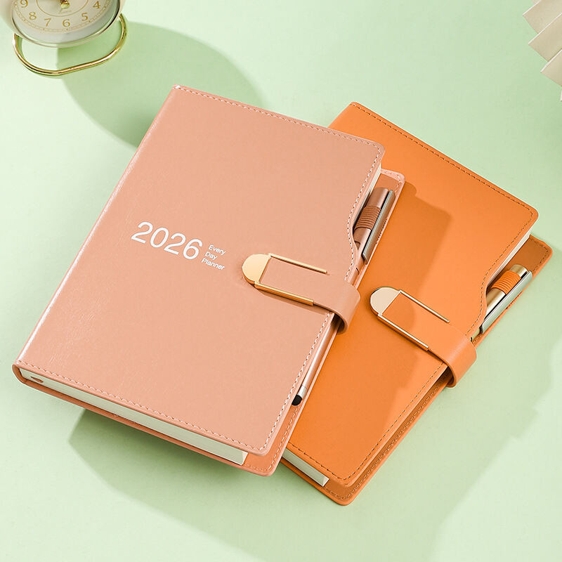 Agenda 2026 Planner เครื่องเขียน A6 A5 โน้ตบุ๊คและ Journal Canalendar Notepad ไดอารี่ Sketchbook หมายเหตุหนังสือ