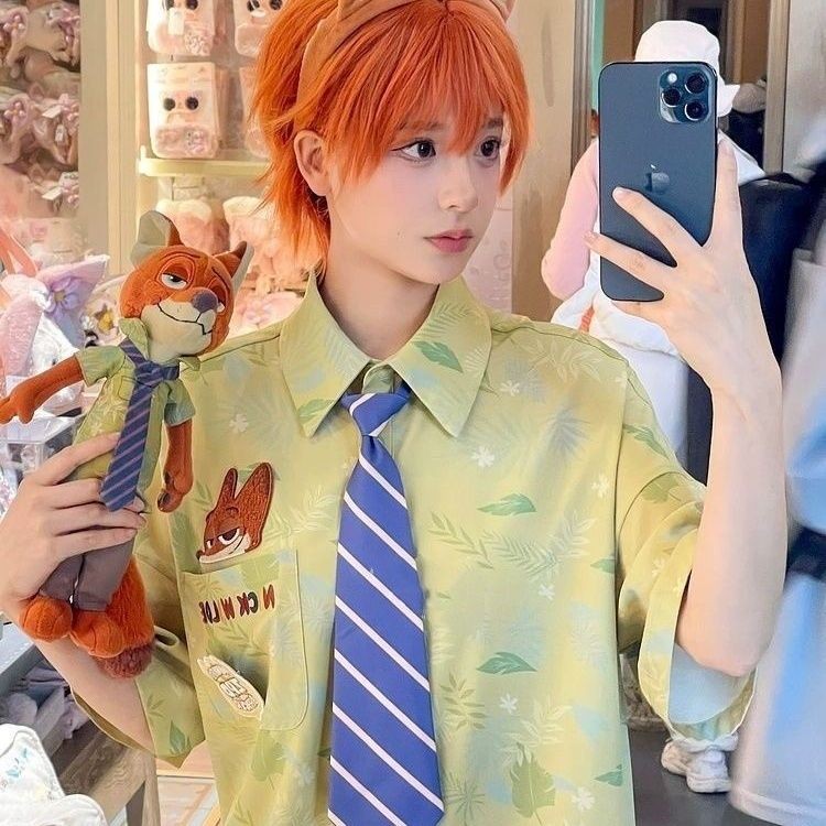 ชุดคอสเพลย์ Disney Zootopia Nicks ฟรีผูก