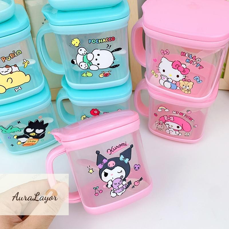 [AuraLayor] Sanrio Hello Kitty Kitchen Seasoning Box Kuromi Melody Cinnamoroll Msg Salt Sugar Jar ใน