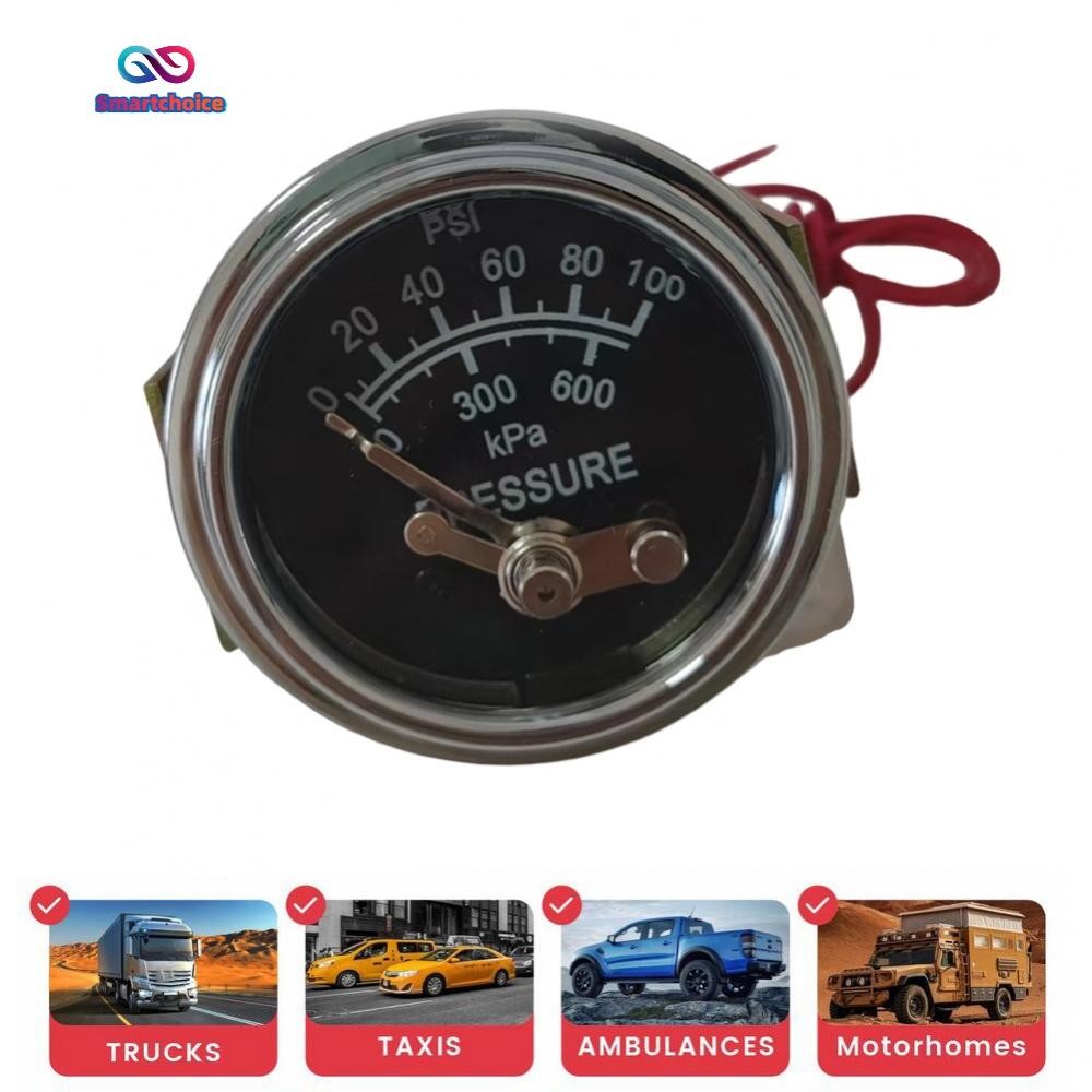 เครื่องวัดความดันน้ํามันคลาสสิก 0 100 Psi ChromePlated สําหรับวัดเครื่องยนต์ A20PE10