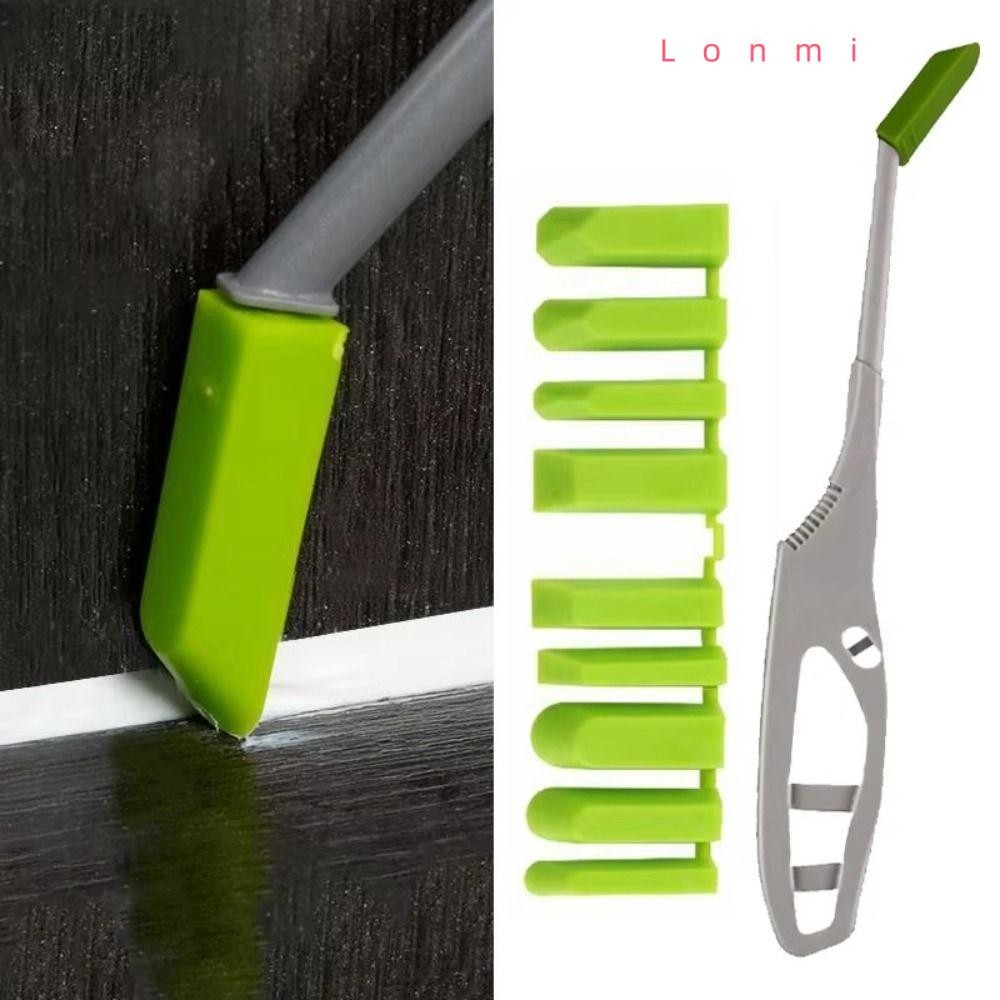 LONMI Sealant Scraper, Multi-angle Caulk เครื่องมือกาวแก้วมุม Scraper, Grout Kit ห้องน้ําห้องครัวกระเบื้องชั้น Gap 9 in1 กระเบื้อง Joint ซ่อมเครื่องมือ