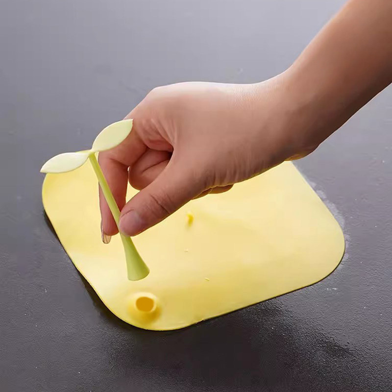 แผ่นรองซิลิโคนกันกลิ่นท่อในห้อง ต้นไม้ ซิลิโคนปิดท่อระบายน้ำ ฝาครอบท่อระบายน้ำซิลิโคน กันกลิ่นจากท่อได้ดี พร้อมส่งจากไทย - รูปที่ 3