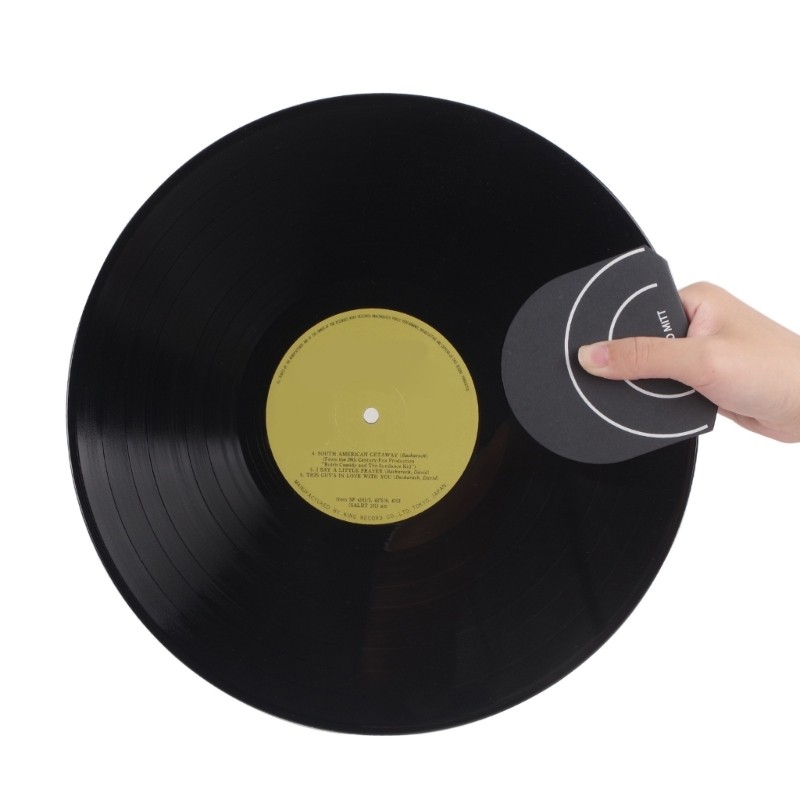 CS Record Handler Gripper Cardstock Sleeve พร้อมผ้าเรียบภายใน