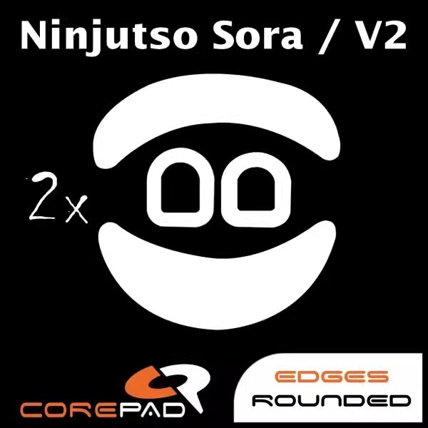 Nuclear Pie Corepad สติกเกอร์เท้าเมาส์ sora V2 4K Teflon Smooth FPS กิจกรรมสติกเกอร์เท้า Foot Pad