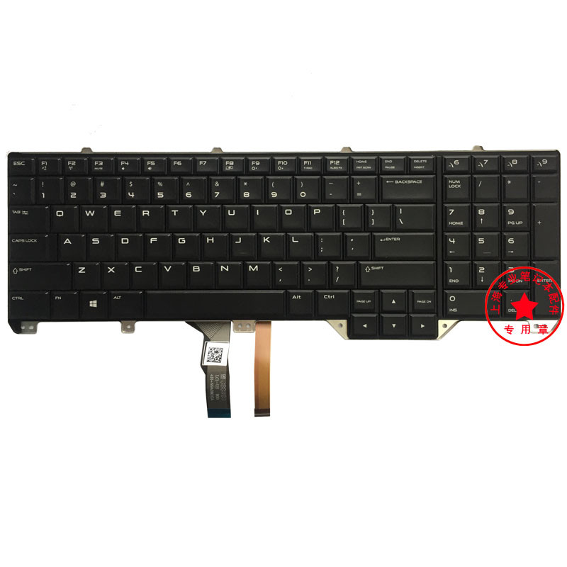 เหมาะสําหรับแป้นพิมพ์โน้ตบุ๊ก Dell Alienware 17 R2 17 R3 0DKDWP PK1318F1A04