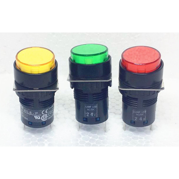 IDEC ของแท้ Wizumi AL6-P AL6M-P4GC WC P4YC P4RC ตัวบ่งชี้รอบ DC24V รู 16