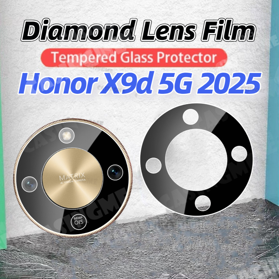 Honor X9d 5G 2025 Full Coverage 3Dเลนส์กล้องสําหรับHonor X9d X9d HonorX9d X9c X 9 d X9bสมาร์ท 5Gกล้องป้องกันฟิล์มกระจกนิรภัยคลุมทั้งหมดเลนส์กล้องกระจกป้องกัน