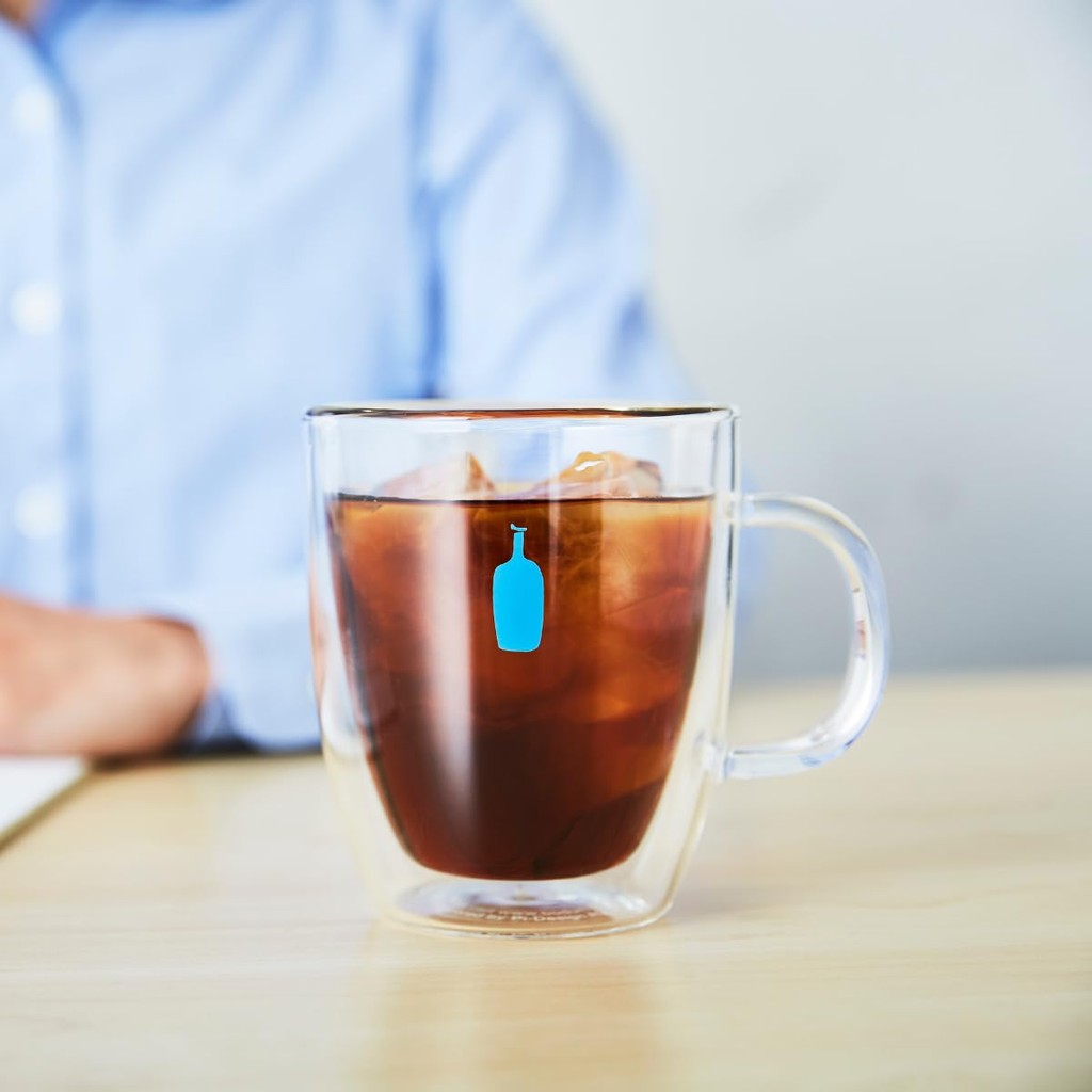 Blue Bottle Coffee Bodum Double Wall Glass MugDirect from Japan
