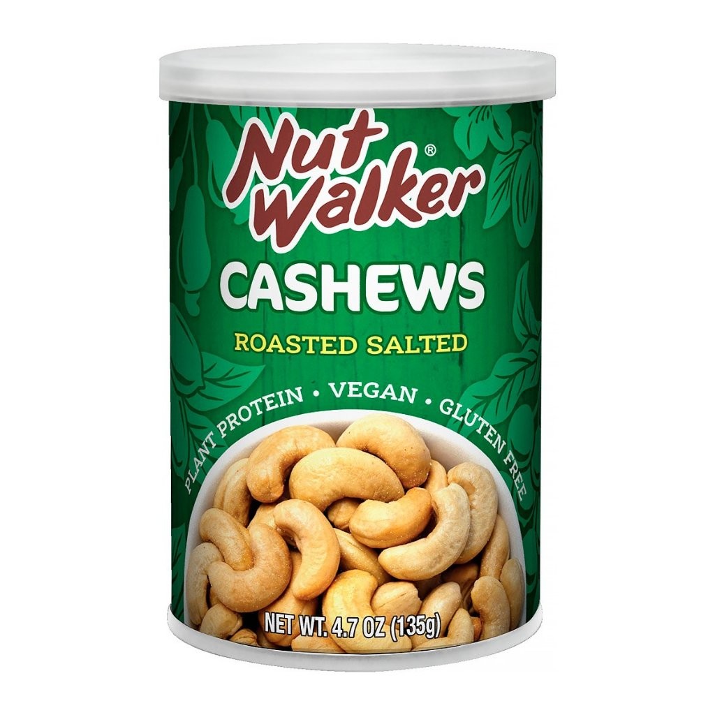 นัทวอล์คเกอร์ เมล็ดมะม่วงหิมพานต์อบเกลือ 135 ก. NUT WALKER Roasted Salted Cashew Nuts 135 g.