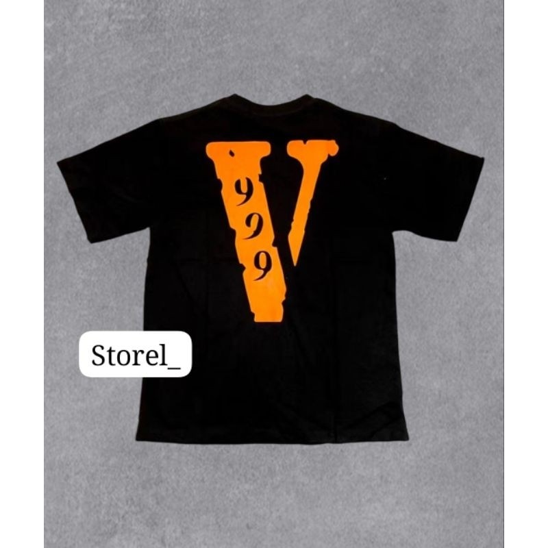 เสื้อยืด VLONE 999 WORLD VLONE สีดํา 999 WORLD UNISEX