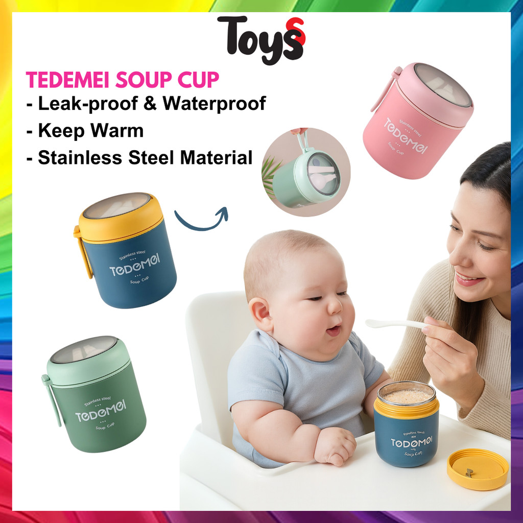 Toyss Thermos Makan Baby Food Thermos Bekal Makan Tanhan Panas Baby Food Jar Food Thermos Food Jar ซ