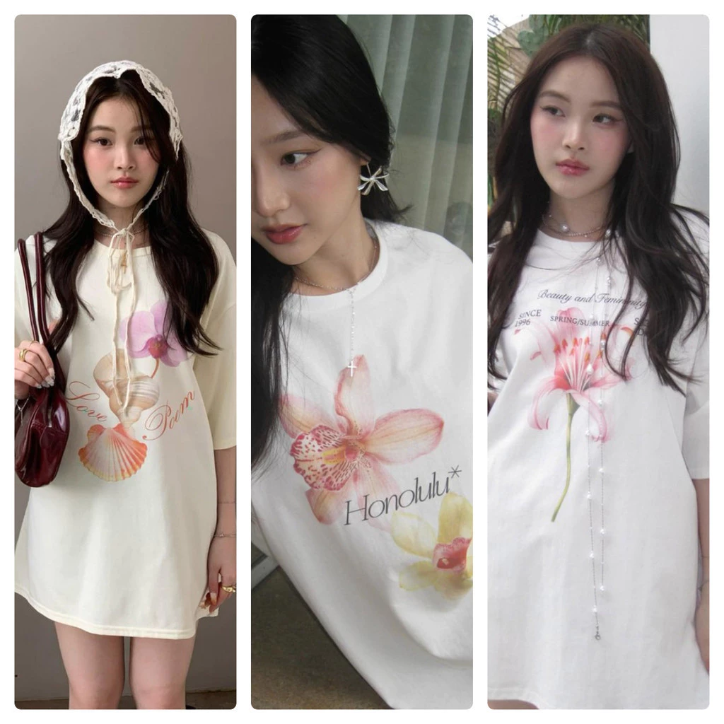 (จัดส่งตลอด 24 ชั่วโมง)OOOK นลําลองคอกลม เชิ้ตสั้น เซทผู้หญิง เสื้อผูหญิง แขนสั้นเกาหลี สตรี ผ้า 100% ฝ้าย