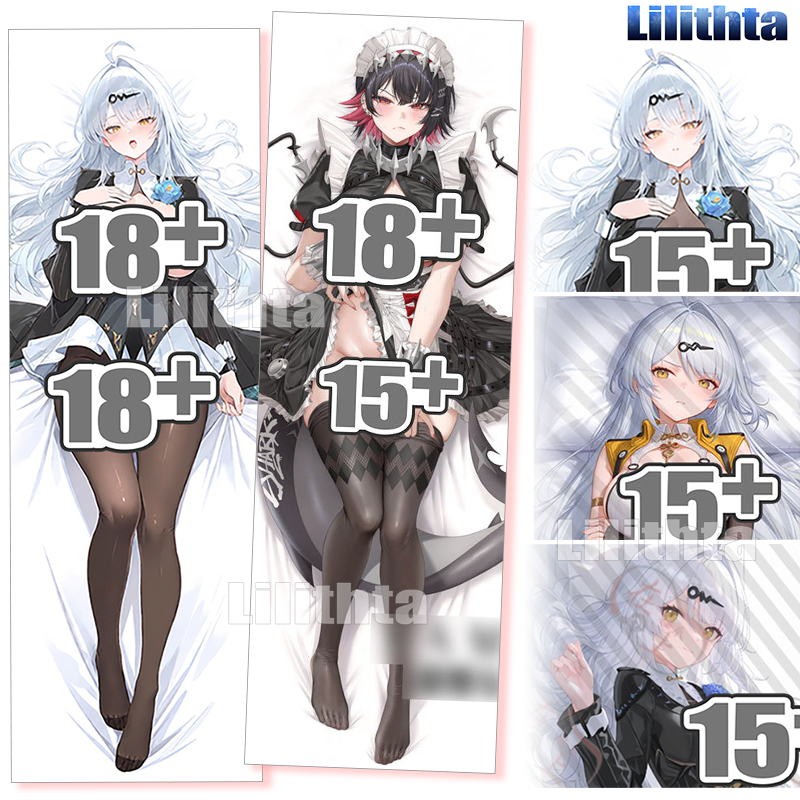 ปลอกหมอนญี่ปุ่นดากิมาคุระ Yixuan และ Ellen จาก Zenless Zone Zero แบบพิมพ์ตามต้องการ