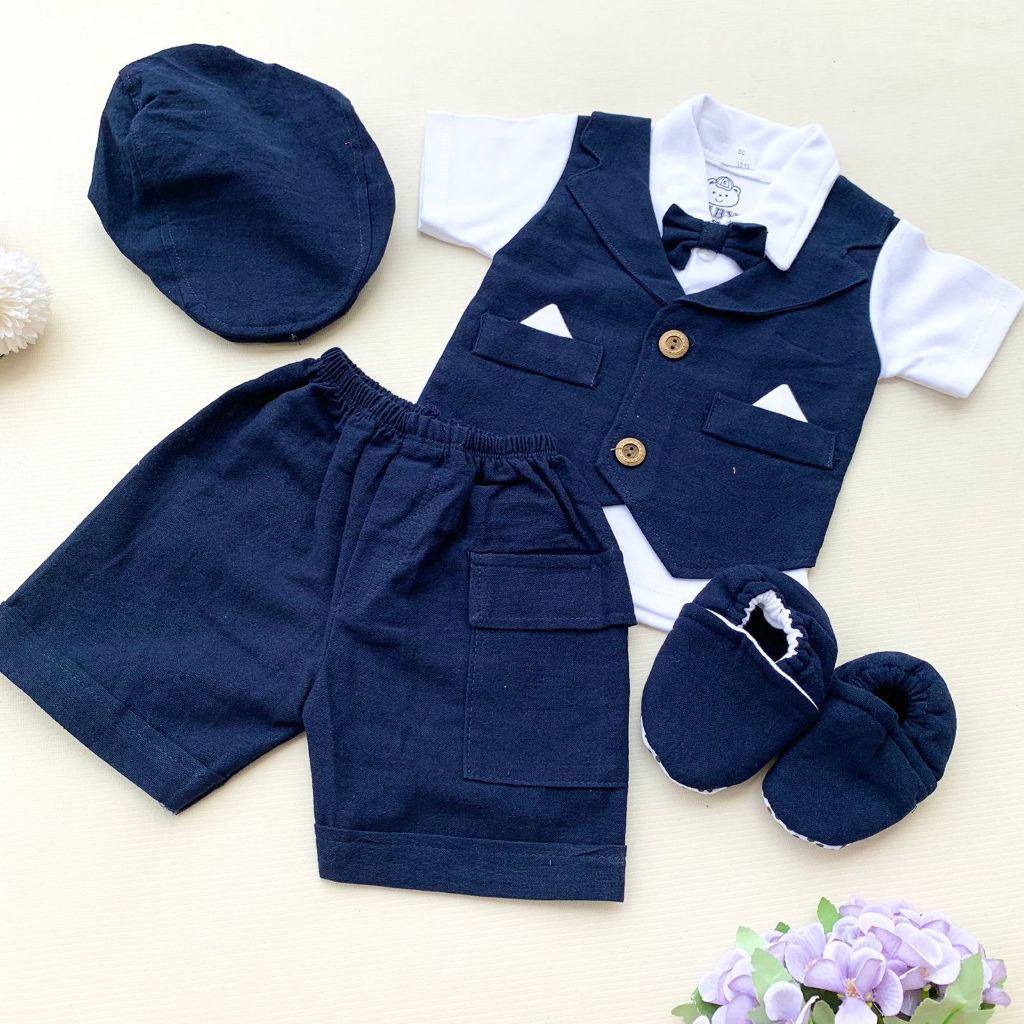 ALIBAXSTORE QUESTARCLOTH BABY BOY CLOTHS 0-6 MONTHS NEWBORN BABY BOY SUITS BABY BOY PARTY VETS BESTS