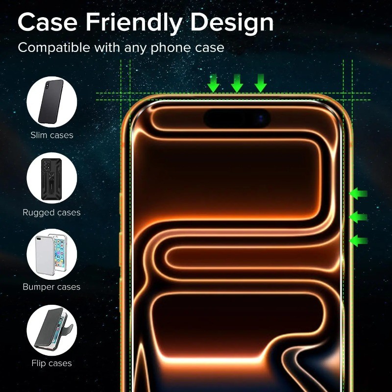 กระจกนิรภัย สําหรับ iPhone 17 Pro Max Air 16 16E 15 14 13 12 11 Pro Max 16 Plus 13 Mini X XR XS Max 6 6s 7 8 Plus 5 5s SE 2020 2022 ป้องกันหน้าจอป้องกันฟิล์ม - รูปที่ 2