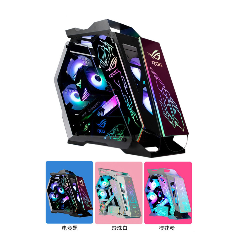 Asus เกมคอมพิวเตอร์ตั้งโต๊ะ i5 กินไก่โฮสต์การกําหนดค่าสูง i7i9 เกม DIY เครื่องประกอบในครัวเรือนครบชุ