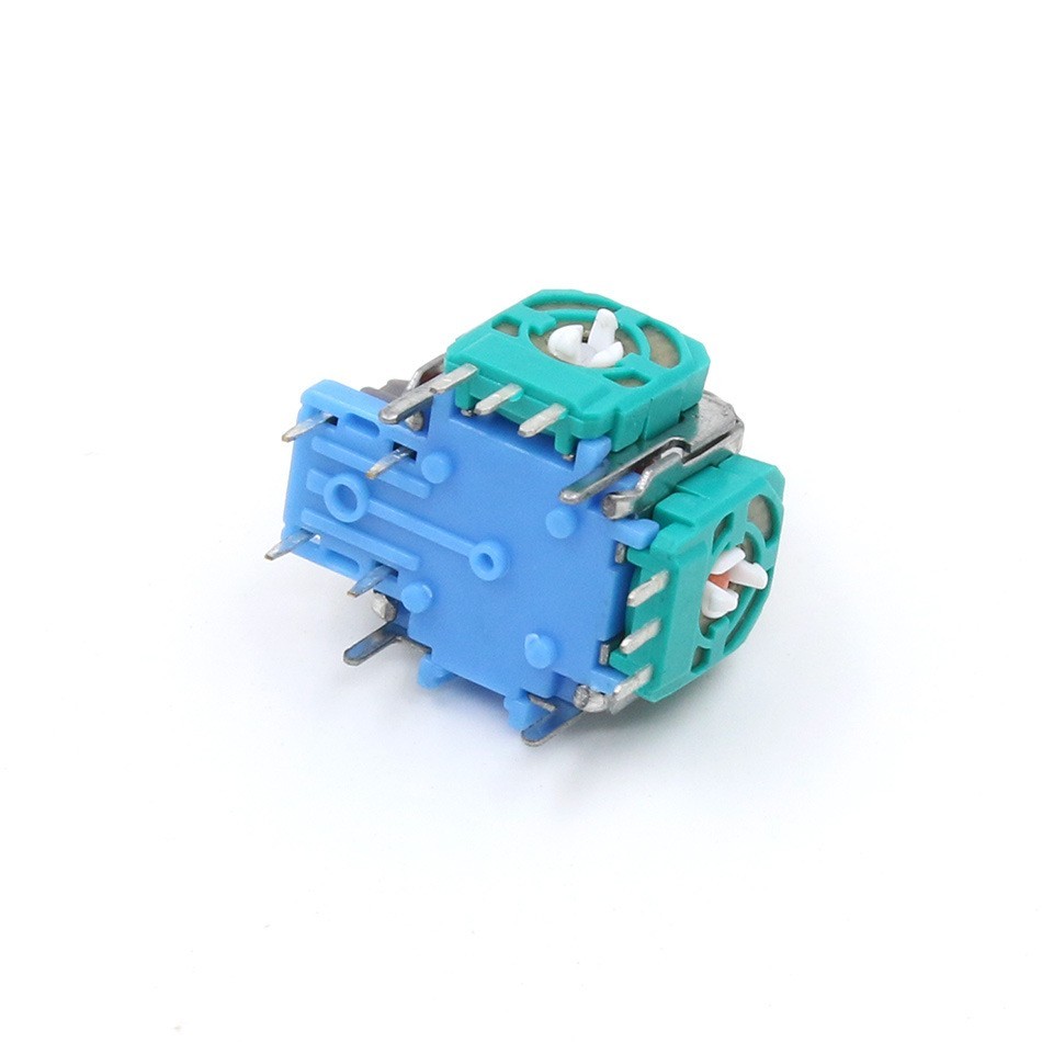 PS4 Handle สีเขียวสีฟ้าด้านล่าง 3D จอยสติ๊ก PS4 3D Manipulatorion Remote Feeling PS5 Handle Assembly