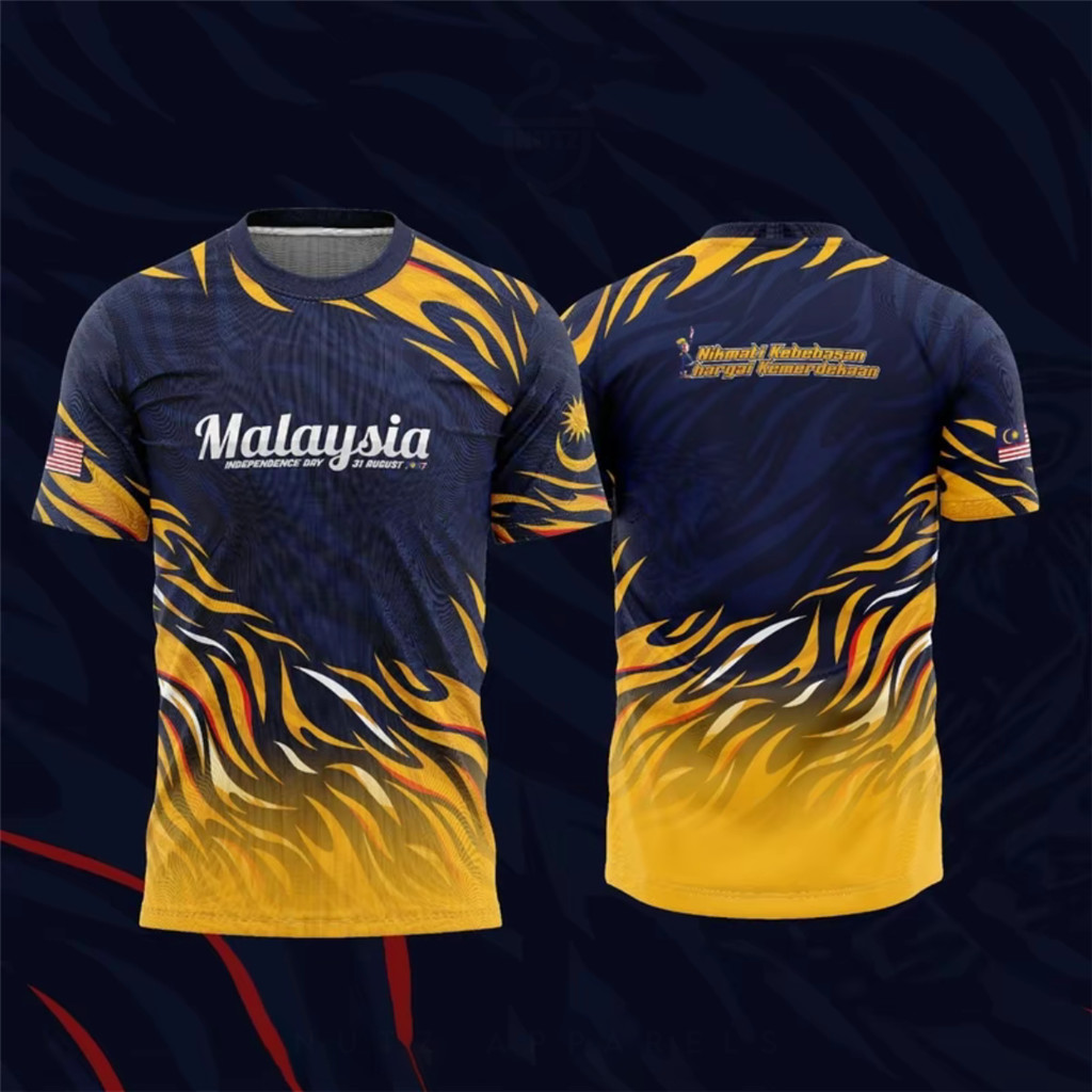 Baju Merdeka 68 Family Set - เสื้อยืดแขนสั้นและแขนยาวสําหรับครอบครัวทั้งครอบครัว