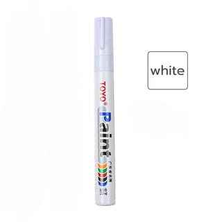 ปากกามาร์คเกอร์สี สีสันสดใส คุณภาพดี กันน้ำ ปากกาสีโลหะถาวร เหมาะสำหรับยางรถยนต์ ยาง และกระจก