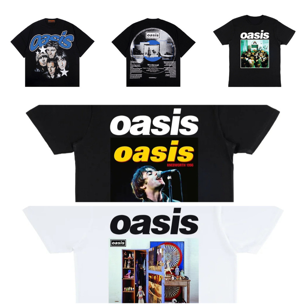 COD Oasis Band เสื้อยืดผู้ชายฤดูร้อนผ้าฝ้ายลําลอง O-คอสั้น Sle 7CFB