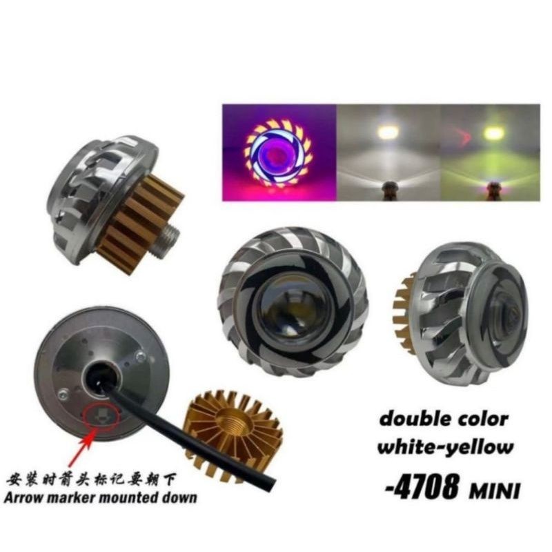 MINI PROJECTOR โคมไฟ LED 2.5 นิ้วสูงต่ํา FAR NEAR / MINI PROJECTOR ไฟหน้า 2.5 นิ้ว PROJI BILED โคมไฟ